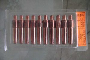 焊接专用导电咀，铬锆铜导电嘴40×1.2